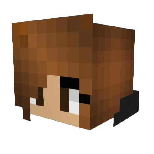 JosieMaePydo Minecraft avatar head, 3D render