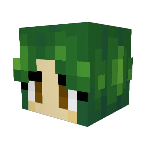 Josie_B14 Minecraft avatar head, 3D render