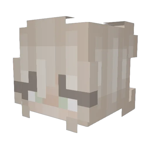 Josiexx Minecraft avatar head, 3D render
