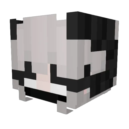 Josin8or Minecraft avatar head, 3D render