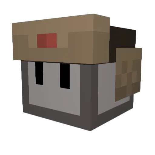 Joslava Minecraft avatar head, 3D render