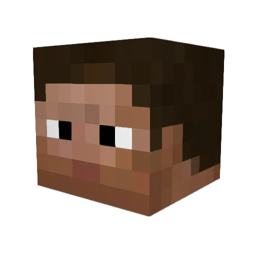 Josnei55 Minecraft avatar head, 3D render