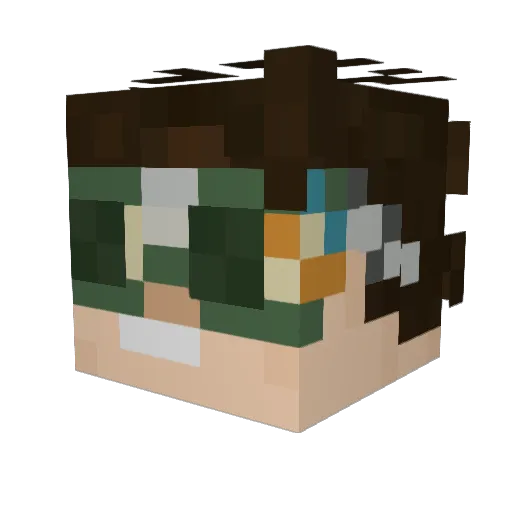Jospers Minecraft avatar head, 3D render