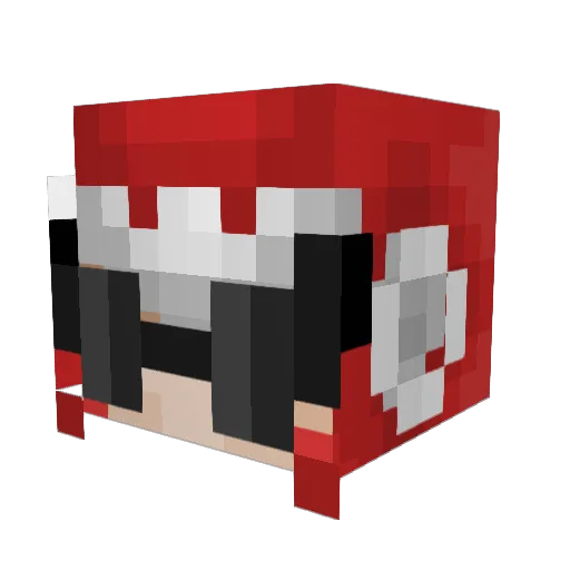 JossMa Minecraft avatar head, 3D render