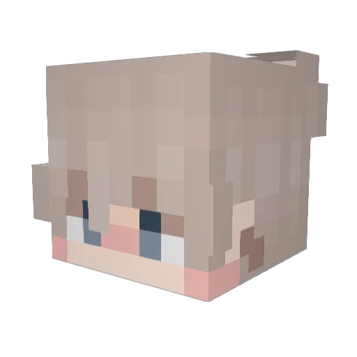 JossoG Minecraft avatar head, 3D render