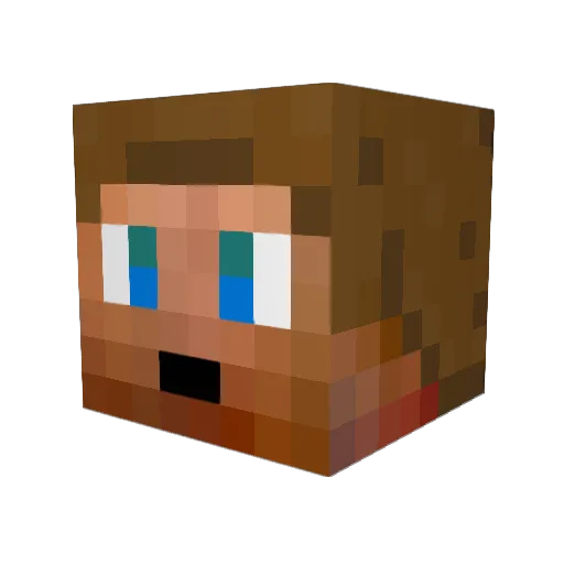 Josteniser Minecraft avatar head, 3D render