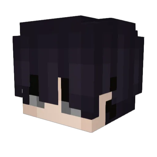 Jostim Minecraft avatar head, 3D render