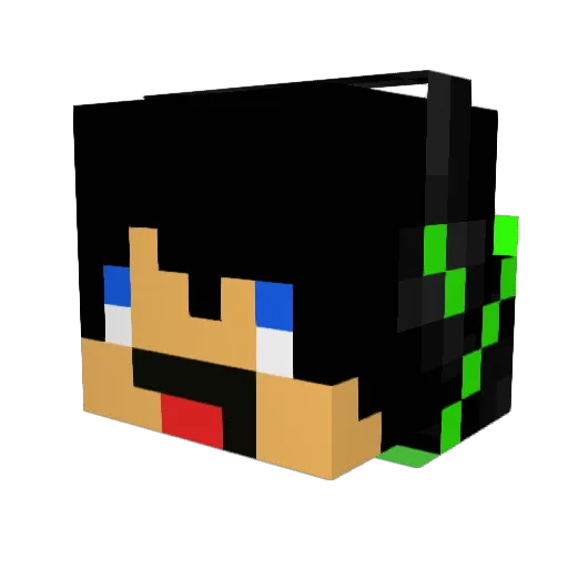 Josto07 Minecraft avatar head, 3D render