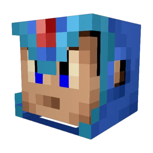 JosuaPvp Minecraft avatar head, 3D render