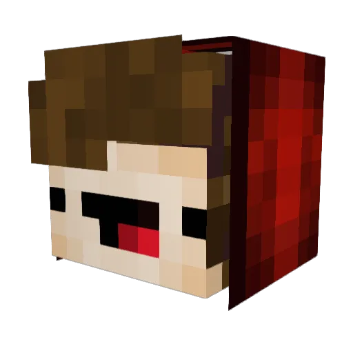 Josue25 Minecraft avatar head, 3D render