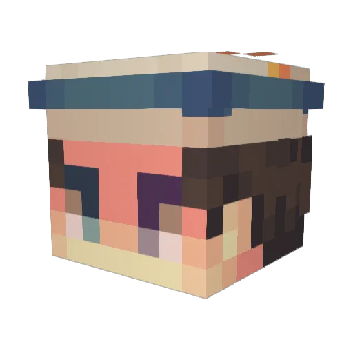Josuk88 Minecraft avatar head, 3D render