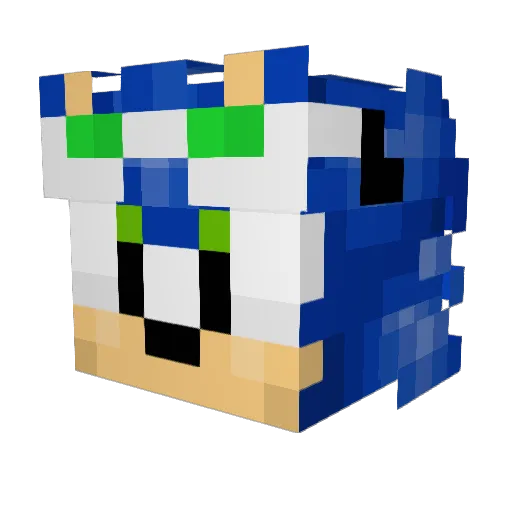 JosukePros Minecraft avatar head, 3D render