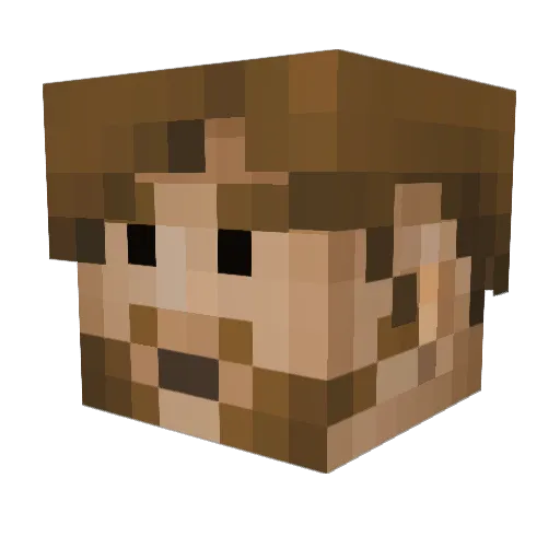 JosukeZ Minecraft avatar head, 3D render