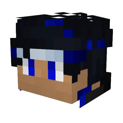 Josvito Minecraft avatar head, 3D render