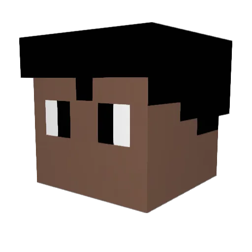 Josxc Minecraft avatar head, 3D render