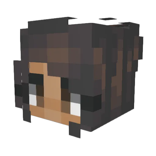Josya07 Minecraft avatar head, 3D render