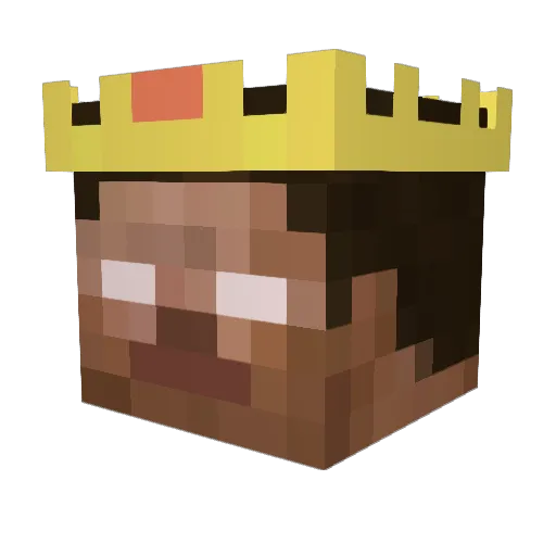 Jot3 Minecraft avatar head, 3D render