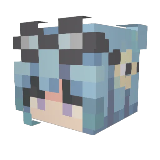 JotJohn Minecraft avatar head, 3D render