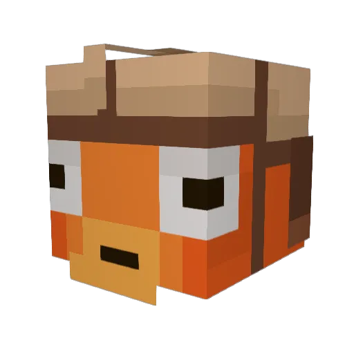 Jota09 Minecraft avatar head, 3D render
