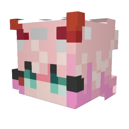 JotaGe33 Minecraft avatar head, 3D render