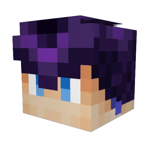 JotaKuB Minecraft avatar head, 3D render