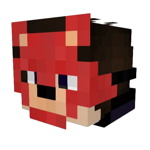 JotaPeFX Minecraft avatar head, 3D render