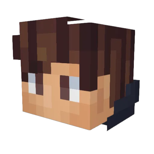 JotaconA Minecraft avatar head, 3D render