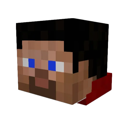 JotanPlays Minecraft avatar head, 3D render