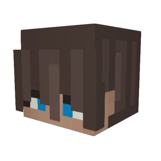 Jotaperka Minecraft avatar head, 3D render