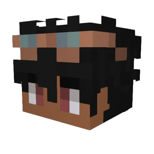 Jotapezin_ Minecraft avatar head, 3D render