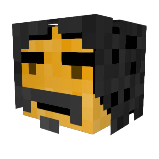 Jotarino Minecraft avatar head, 3D render