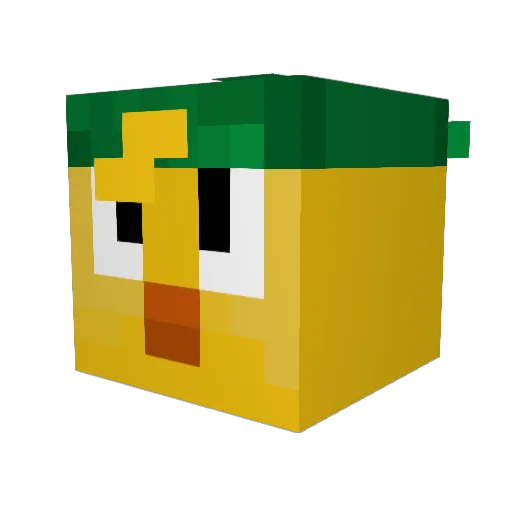 Jotaskt Minecraft avatar head, 3D render