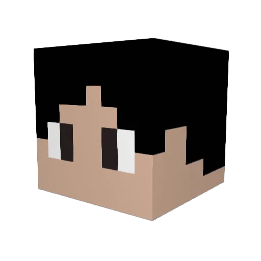 Jotave11 Minecraft avatar head, 3D render
