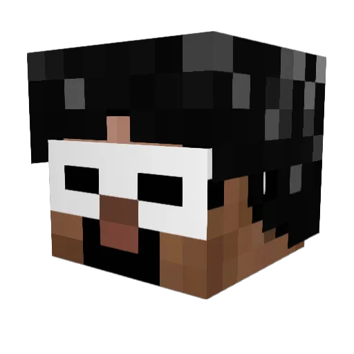 Jotunda Minecraft avatar head, 3D render