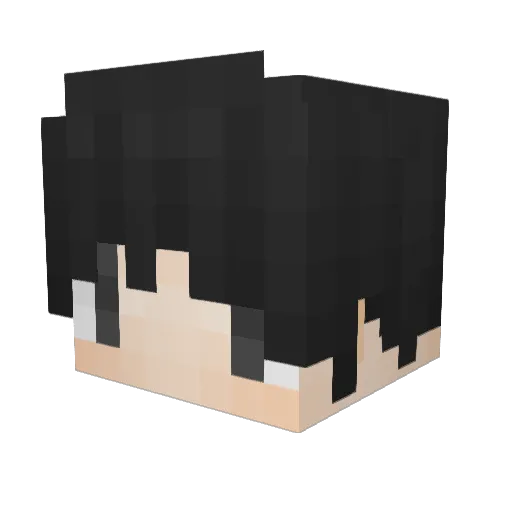Jouang Minecraft avatar head, 3D render