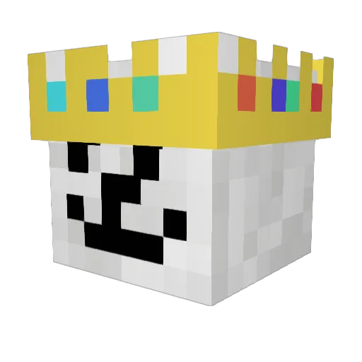 Jouba Minecraft avatar head, 3D render