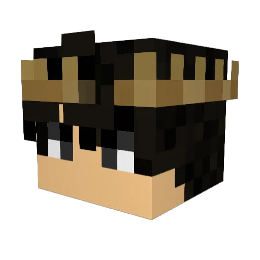 Joue_a_Tout Minecraft avatar head, 3D render