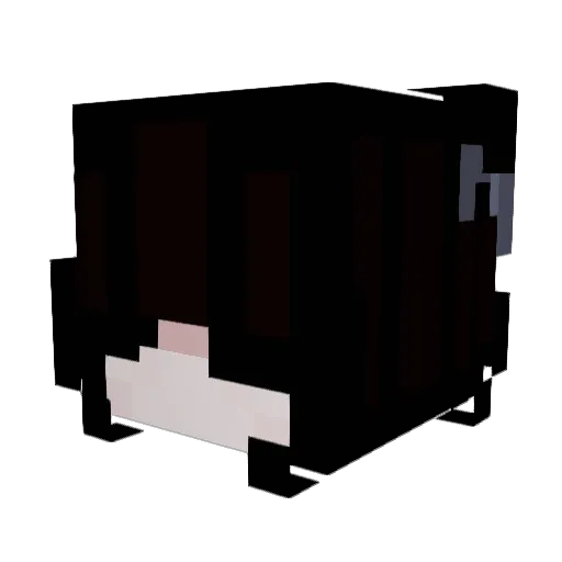 Jouffaa_ Minecraft avatar head, 3D render