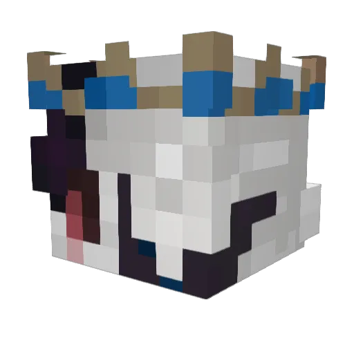 Jouhuuuuu Minecraft avatar head, 3D render
