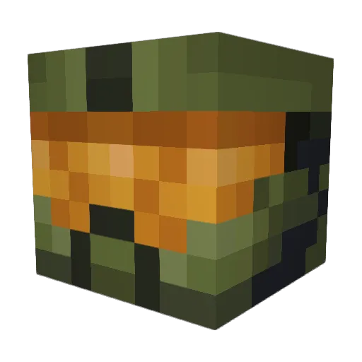 Joukbox Minecraft avatar head, 3D render