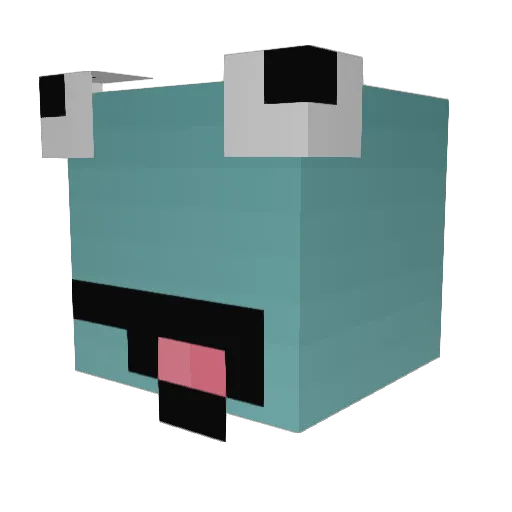 Jouks Minecraft avatar head, 3D render