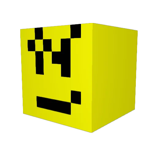 Joul0mg Minecraft avatar head, 3D render