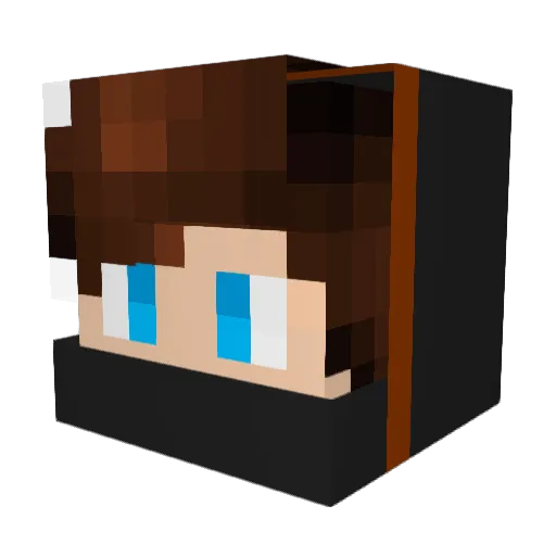 JouleThief29 Minecraft avatar head, 3D render