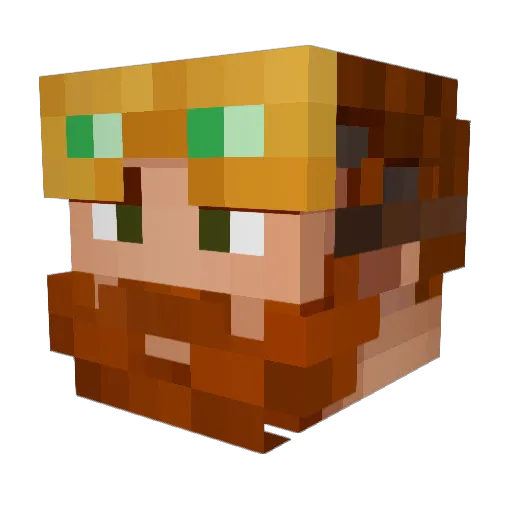 JounceOfThe1st Minecraft avatar head, 3D render