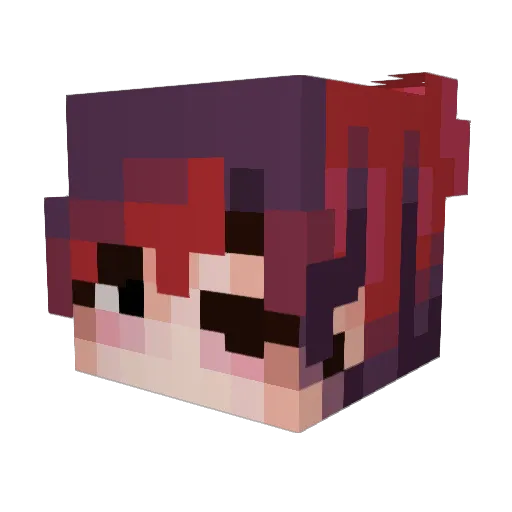 Jounuts Minecraft avatar head, 3D render