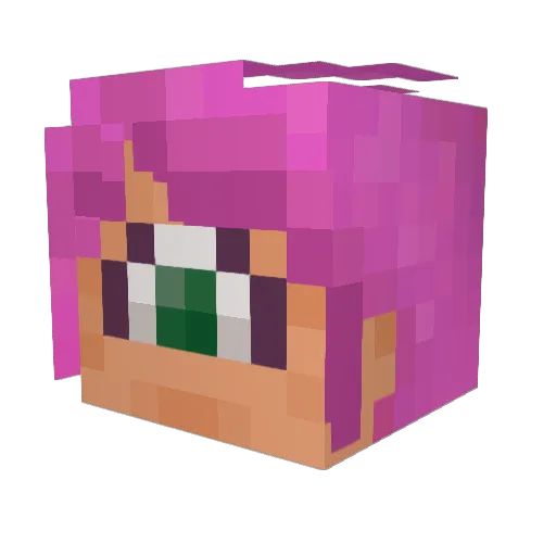 Jouralto Minecraft avatar head, 3D render