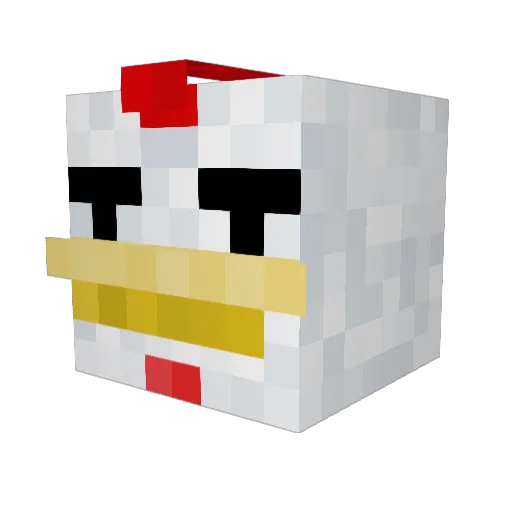 Jourien Minecraft avatar head, 3D render