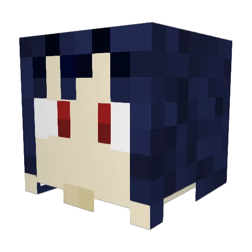 Journey16 Minecraft avatar head, 3D render