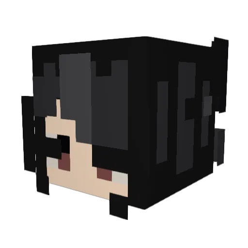 JourneyFalcon Minecraft avatar head, 3D render