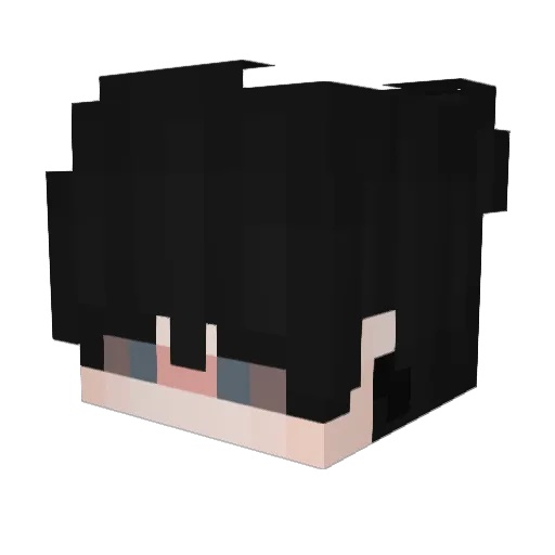 Jousii Minecraft avatar head, 3D render